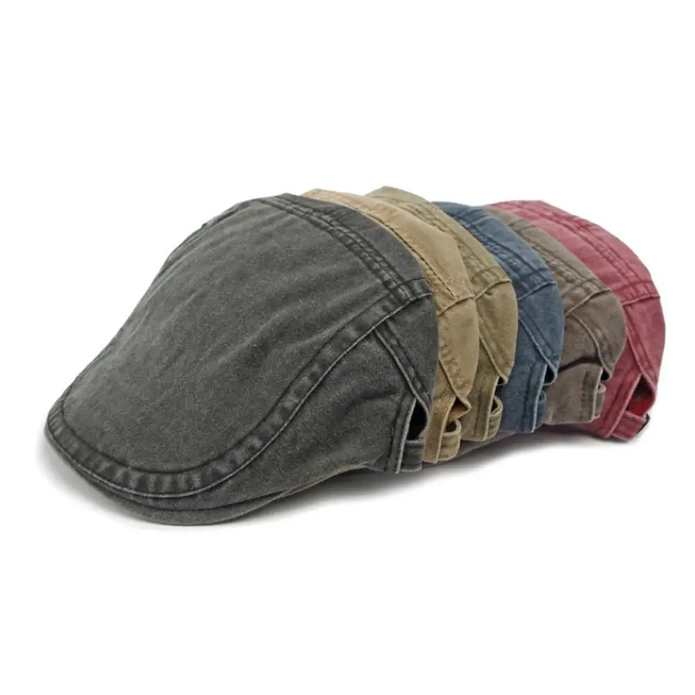 Vintage Painter Beret Unisex Fashion Flat Visor Cap Spring Summer Retro Berets Casual Solid sboy Hat Adjustable Flat Caps 250723