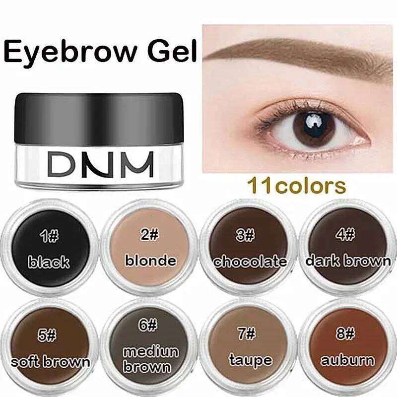 11 Colors Natural Enhancers Waterproof 3D Eye Brow Pomade Eyebrow Gel Caramel Brown Professional Makeup X250723