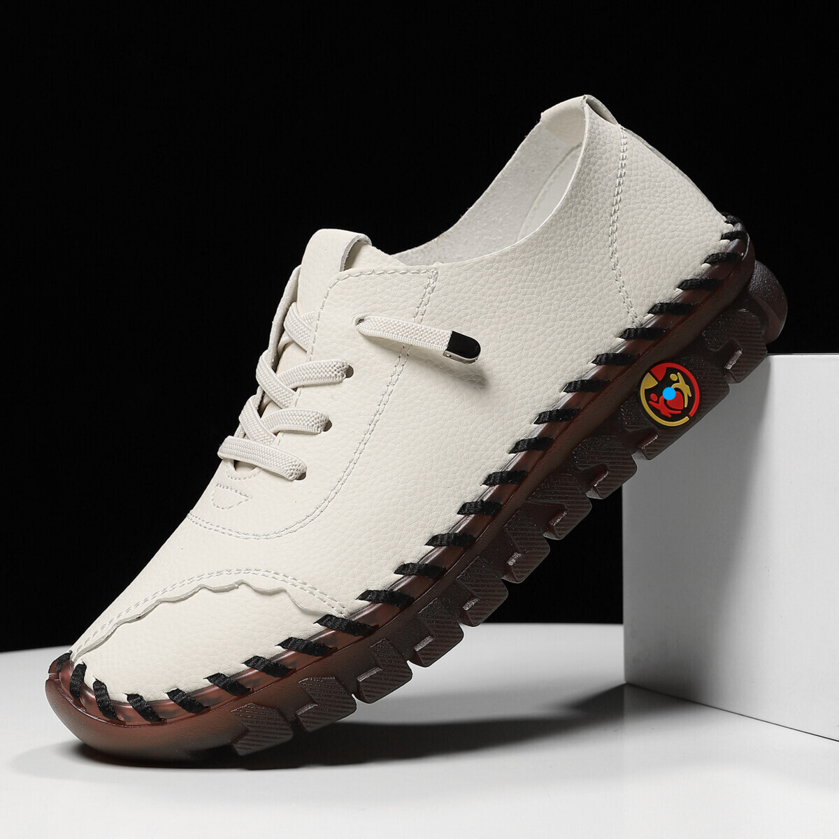 High-Quality Handmade Versatile Soft Sole Mom Large Size Women's Flat Single Casual Shoes