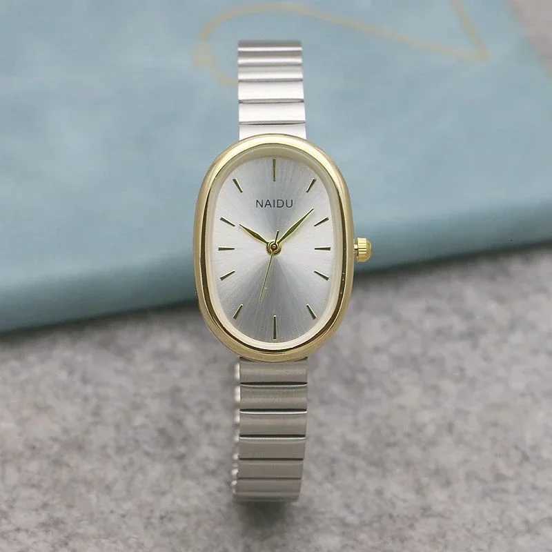 oval Small Dial Women Quartz Watch Stainless Steel Bamboo Strap Girl Student Leisure Fashion Luxury Gift Wristwatch Dropshipping W250724