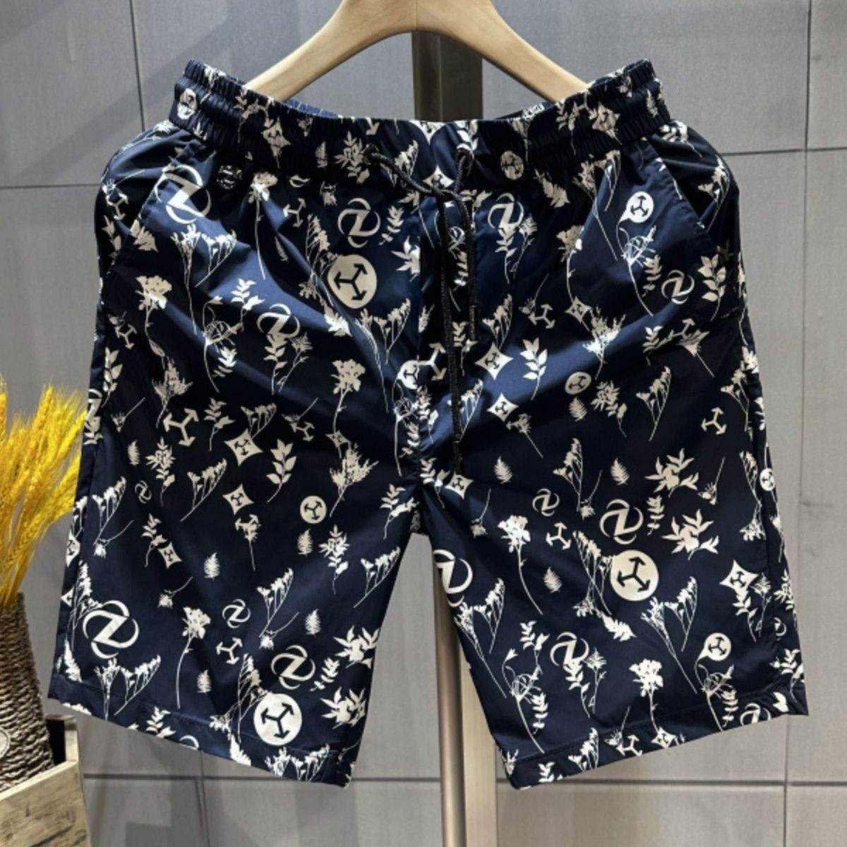 Men's beach shorts Stylish Cotton Blend Beachwear for Men: Comfortable Summer Shortswear YM19