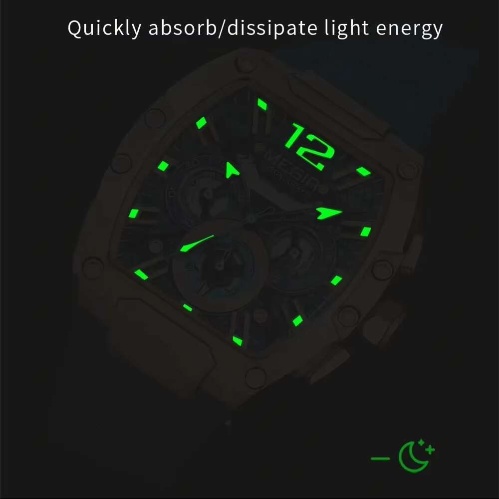 DHwatches MEGIR Men's Watch - Digital-Analog, Luminous, 30M Waterproof, Silicone Strap, Chronograph Sports Wristwatch