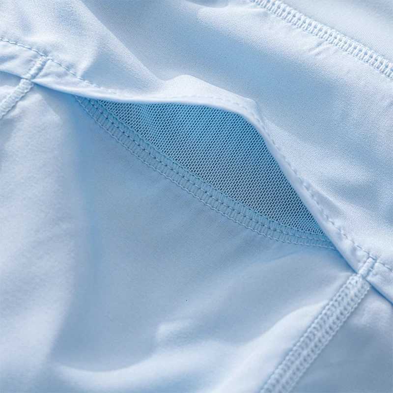 Running Yoga Shorts Women High Waisted Athletic Shorts Lined Workout Zipper Pocket Shorts Femme Sportswear Summer Pants Gym Wear XJ250724
