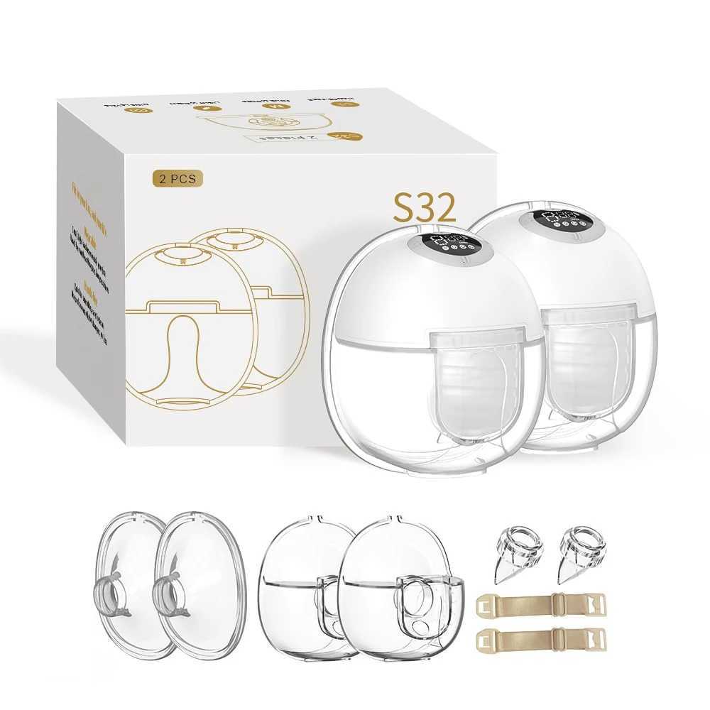 32 Wearable Wireless Breast Pump Breast Massage Lactagogue New Upgraded Electric Breast Pump Hand Free and BPA-free X250724