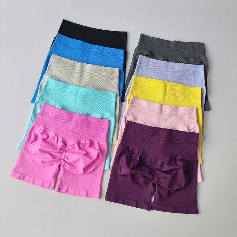 Peach Buttock Lifting Three-point Shorts Summer High Waisted Yoga Shorts Fashionable and Sexy Running Fitness Pants Solid Color XJ250724