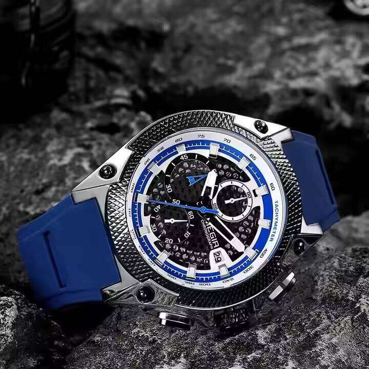 MEGIR Men's Honeycomb Sports Watch - 54.5mm Jumbo Dial, Waterproof, Luminous, Quartz - Bulk Wholesale