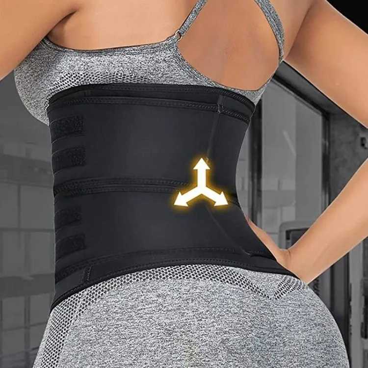 Womens Adjustable Zipper Sports Protection Belt Slimming and Abdominal Tightening Strap W250724