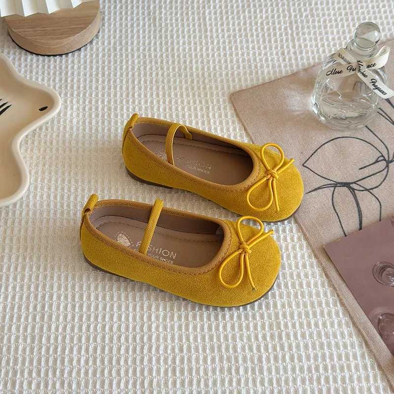 2025 Spring Autumn New Children Leather Shoes for Girls Fashion Korean Style Soft Sole Anti-slippery Sweet Bowtie Princess Shoes XJ250724