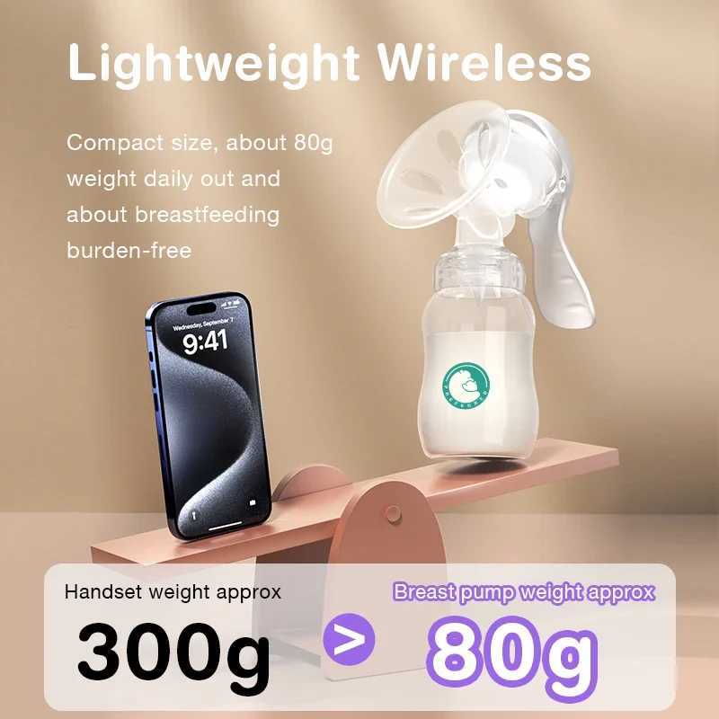 Breast Pump Baby Nipple Manual Suction Milk Pump Feeding Breasts Pumps Milk Bottle Sucking Postpartum Supplies BPA Free X250724