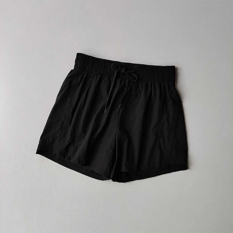 Summer Sports Shorts High Waist Tight Fake Two-piece Anti-exposure Outdoor Fitness Yoga Running Three-point Training Pants XJ250724