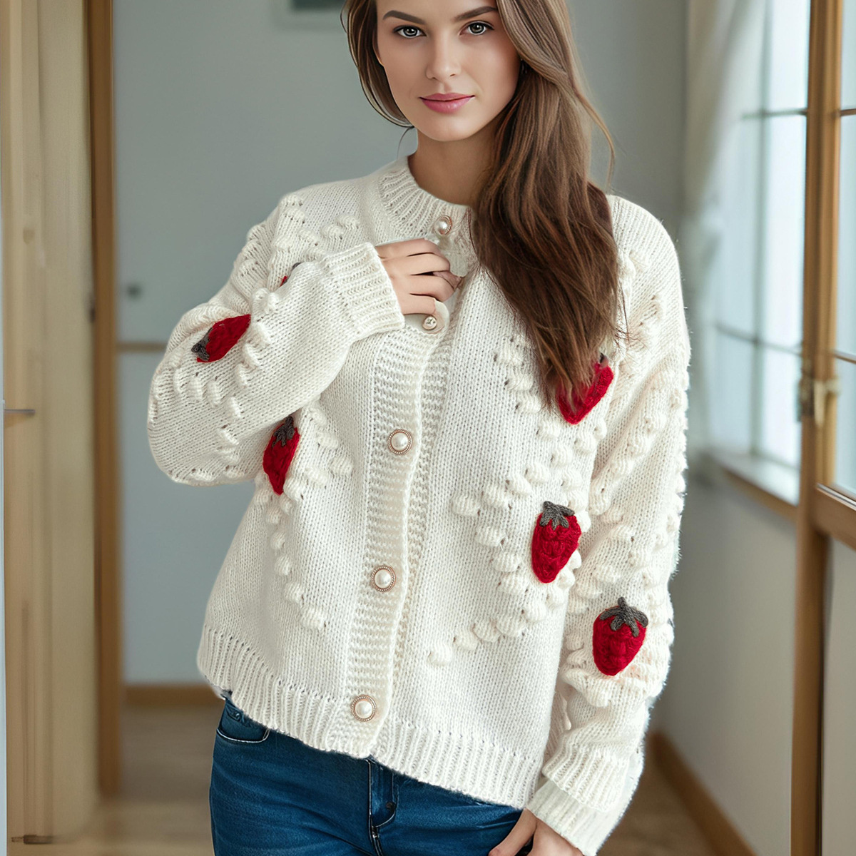 Free shipping designer sweater for women Sweater fashion casual simple loose lazy style knitted sweater