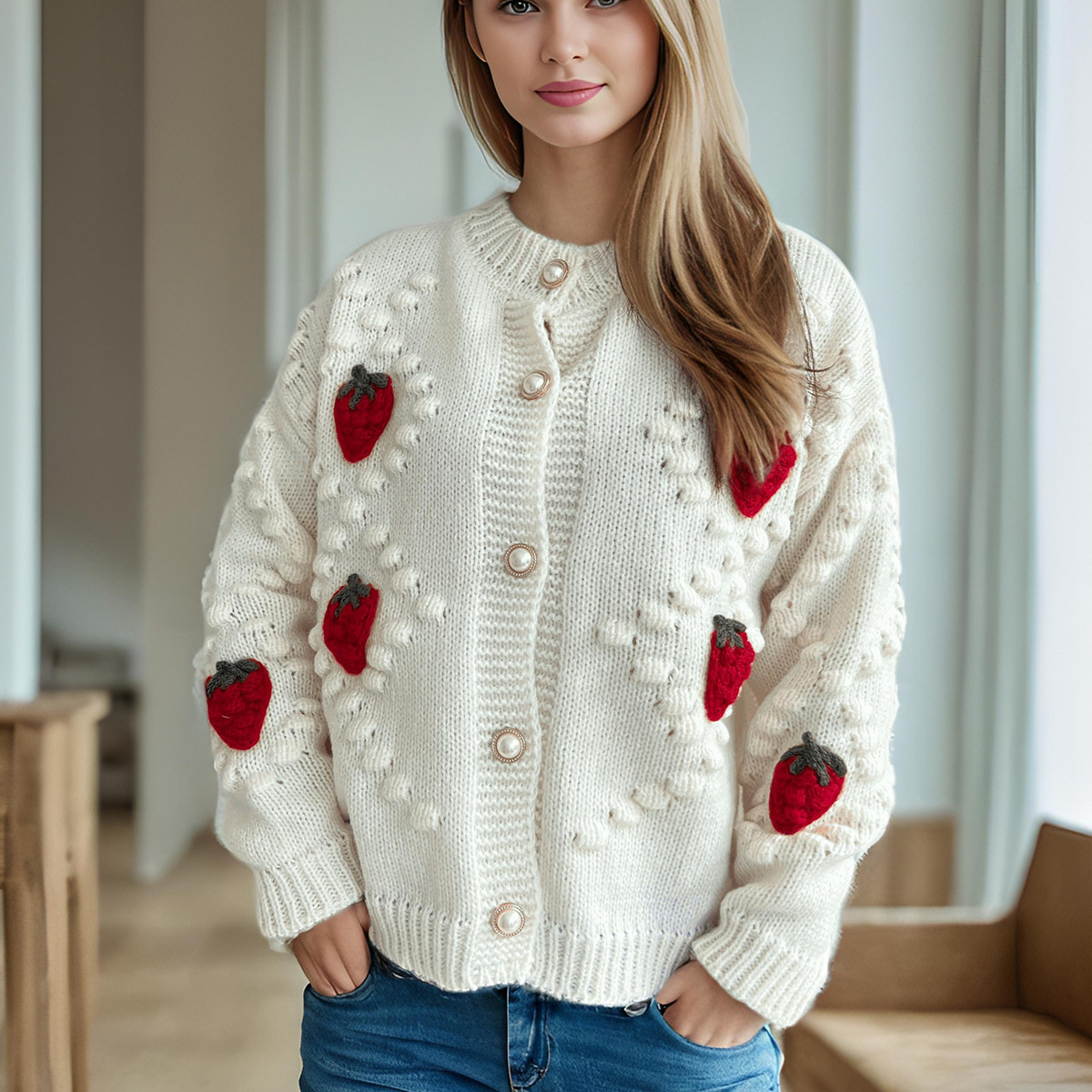 Free shipping designer sweater for women Sweater fashion casual simple loose lazy style knitted sweater