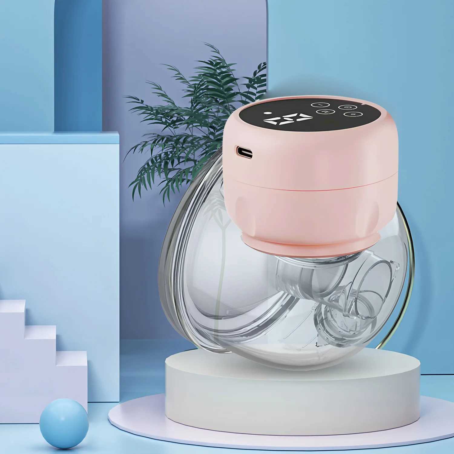 1PCS Electric Breast Pumps Suction Portable Hands Free Wearable Breast Pump Smart Breast Milk Extractor Collector X250724