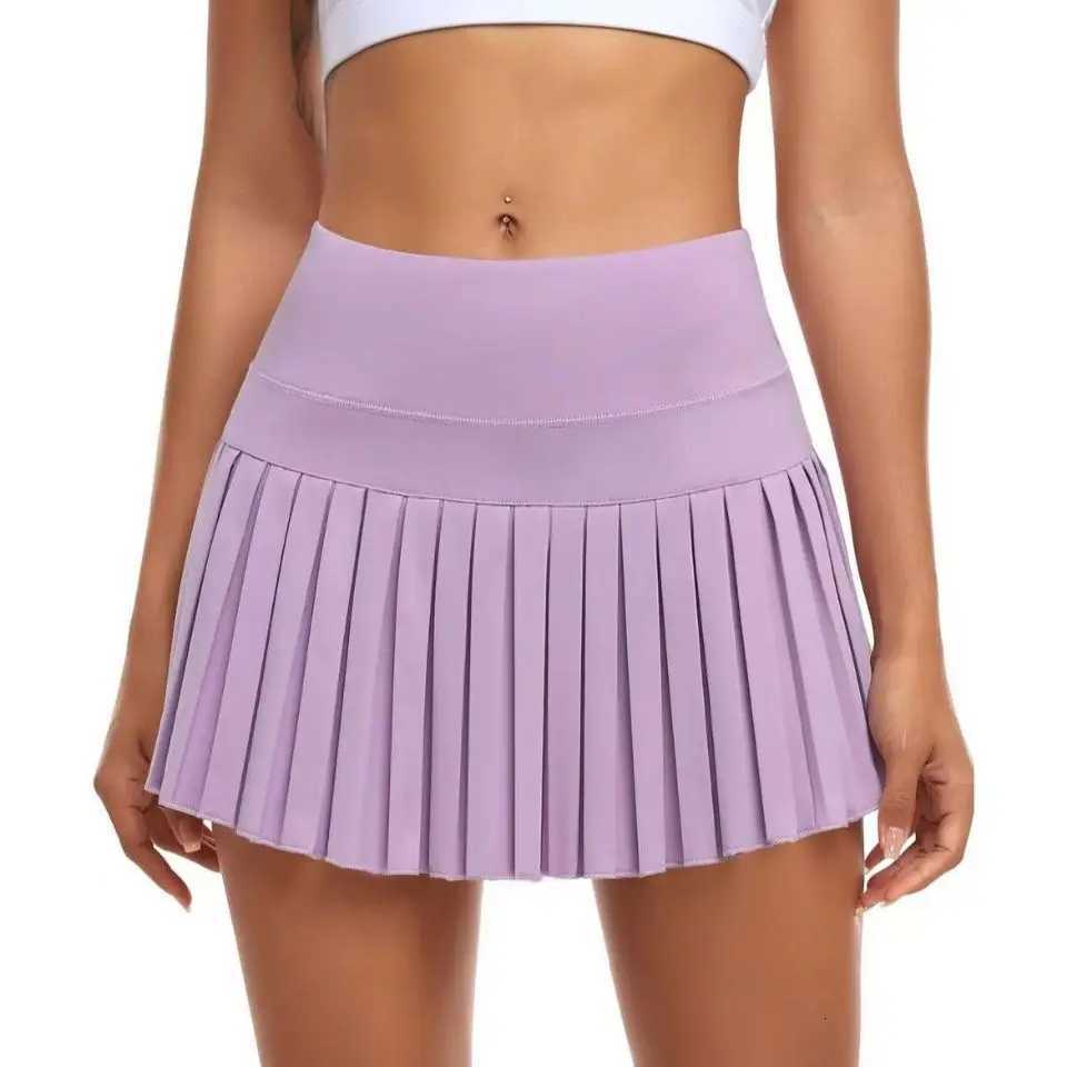 Summer Candy Color Running Shorts Side Pocket False 2 Pieces Tennis Mini Skirt Cooling Quick Dry Breathable Yoga Skirt Women XJ250724