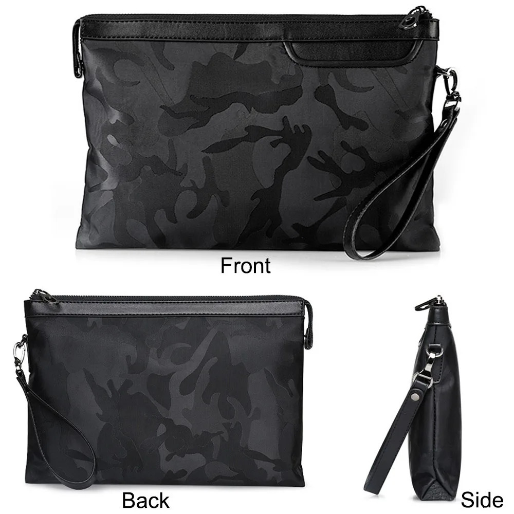 Mens handbag mens bag zipper wallet envelope bag Oxford cloth casual wrist bag 250723