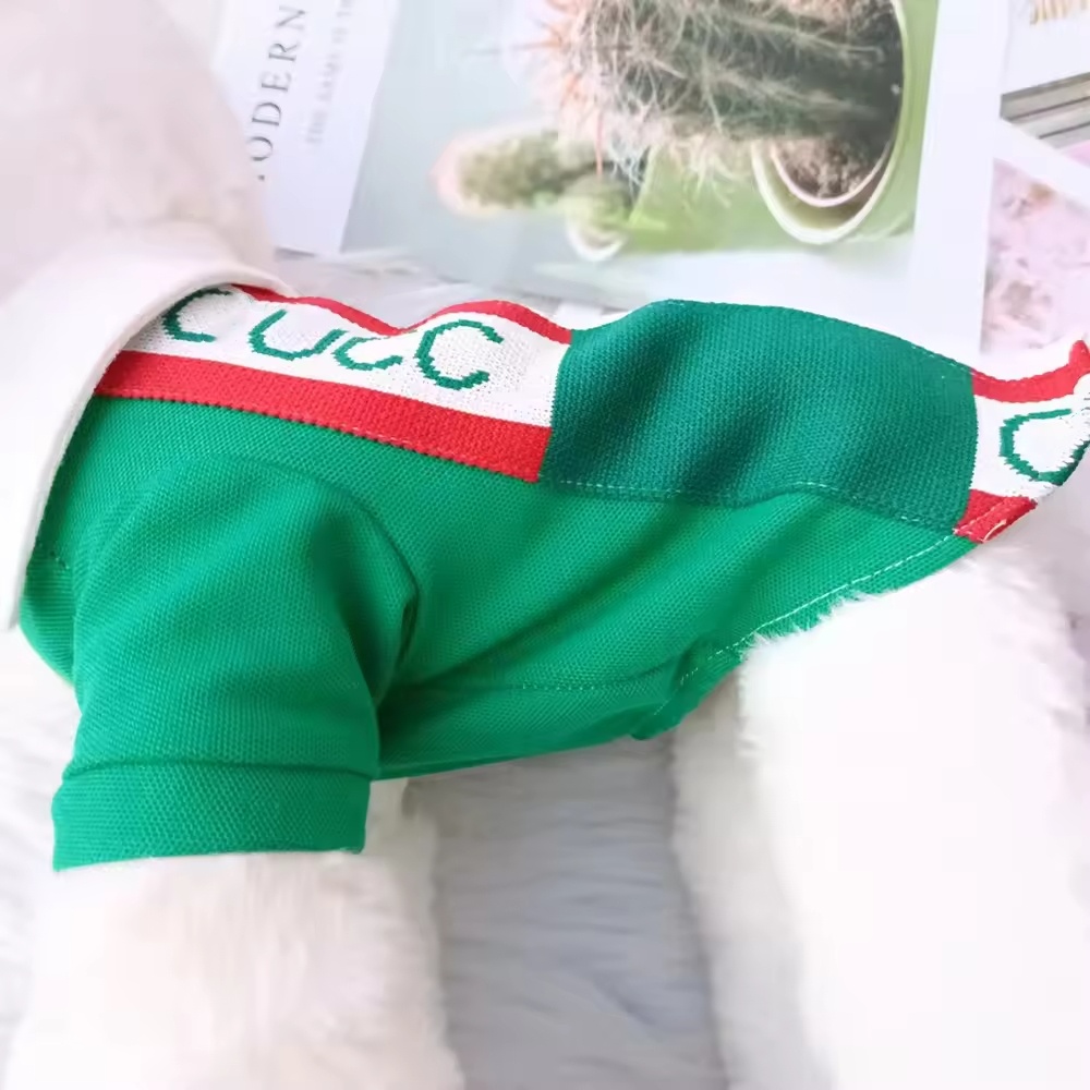 Dog Designer Luxury Polo T-shirt Pet Casual Fashion Two-legged Clothes Brand Short-sleeved Shirt Pet Clothes for Summer and Spring CH316