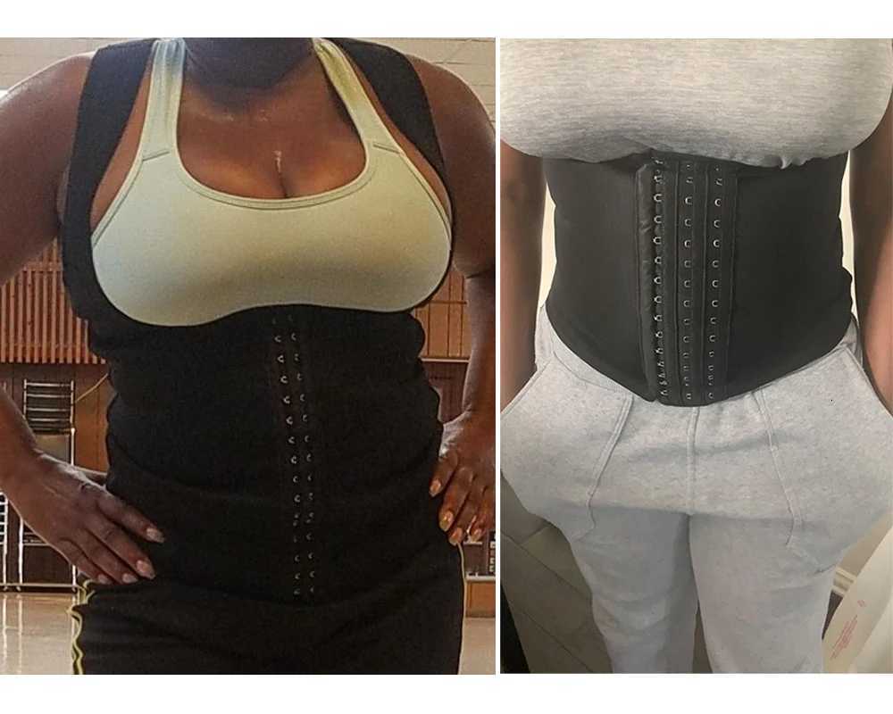 Women Waist Corset Zipper Vest Body Shaper Cincher Shapewear Slimming Belt Sports Girdle Neoprene Sauna Tank Top W250724