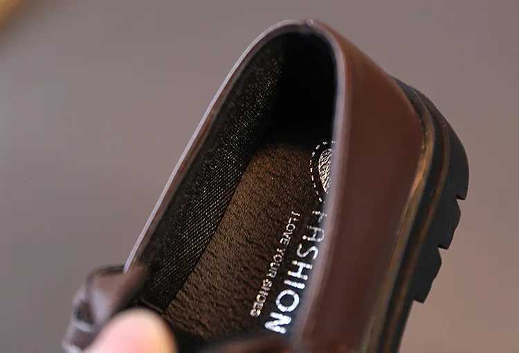 21-36 Children Leather Shoes for Boys Girls Kids Loafers Slip-on School Flats Casual Sneakers for Weddings and Formal Occasions XJ250724
