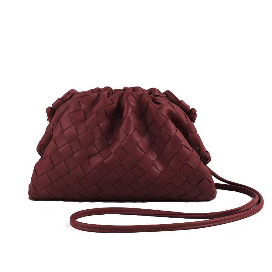 2023 Autumn Winter Woven Cloud Bag Dumpling Bag Trendy New Women's Bag Fashion Single Shoulder Crossbody Clutch Small Bag for Women
