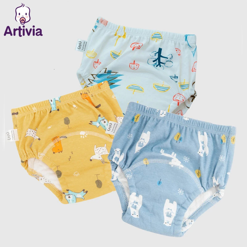 6 Layer Waterproof Reusable Cotton Baby Training Pants Infant Shorts Underwear Cloth Diapers Nappies Panties Nappy Changing 250724