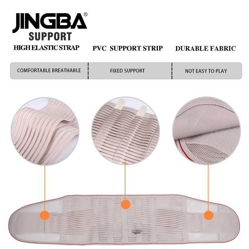 JINGBA SUPPORT Orthopedic Corset Back Support Belt Men Back Brace Belt Lumbar Support Orthopedic Protection Spine Support Belt W250724