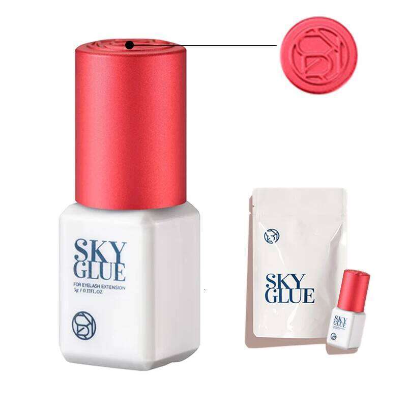 10 Bottles SKY Glue For Eyelash Extension Korea 5ml Black Red Blue Cap Beauty Health Lava Lash Shop Makeup Tools Adhesive X250724