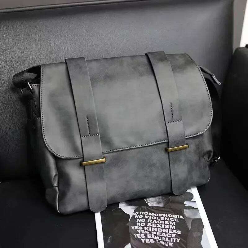 Fashion Casual Canvas Messenger Men Crossbody Bags High Quality Computer Document Travel Shoulder Bag Satchels Male