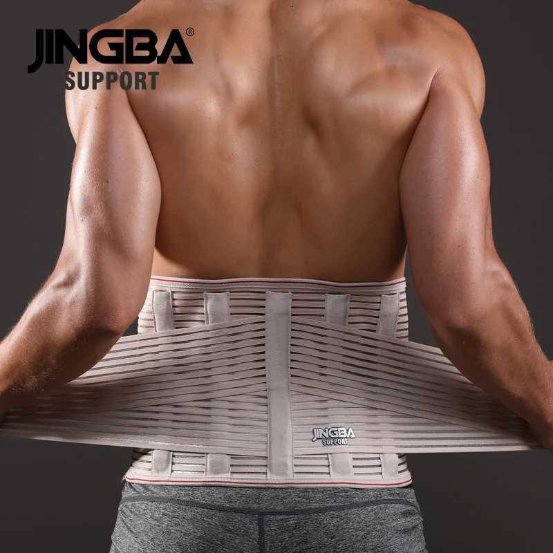JINGBA SUPPORT Orthopedic Corset Back Support Belt Men Back Brace Belt Lumbar Support Orthopedic Protection Spine Support Belt W250724