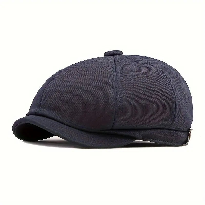 Spring and summer outdoor hats for men British retro fashion octagon casual cap for women simple sboy hat 250723