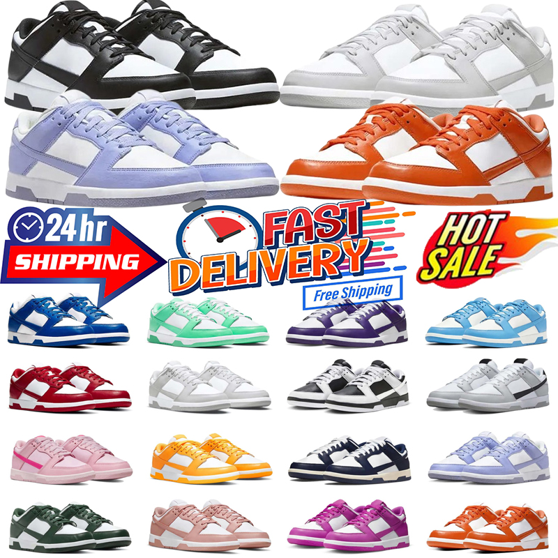 Free delivery flat low White Black Pandas shoes designer shoes white causal mens womens skate Low Sneakers sports trainers size 36-45
