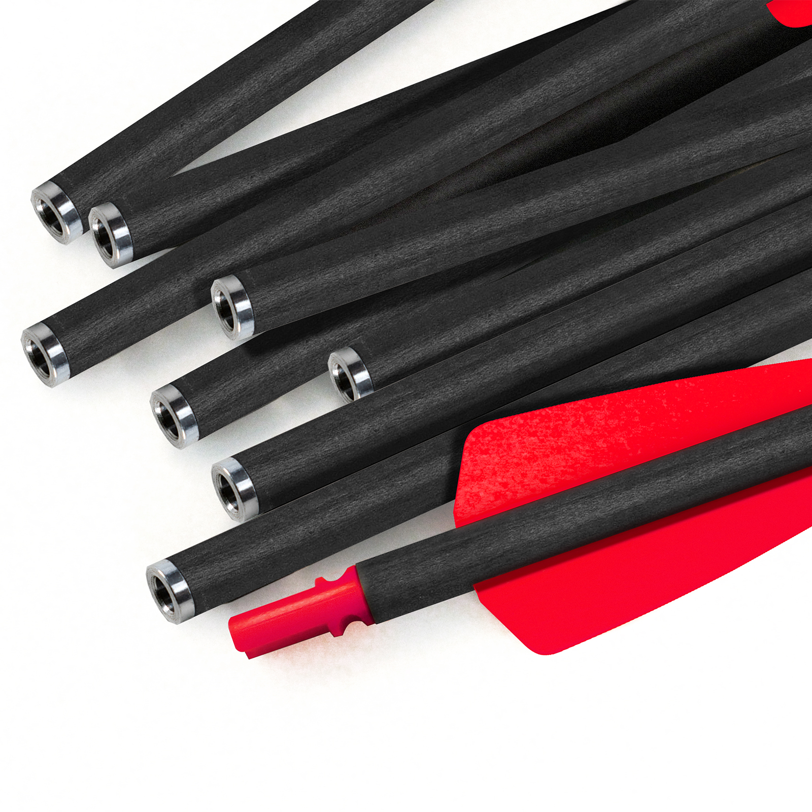 Crossbow Bolts without Arrowheads Crossbow Arrows Carbon 7.5 inch Hunting Arrows without Arrowheads 12 PcsHalf-Moon Nocks Archery Arrows