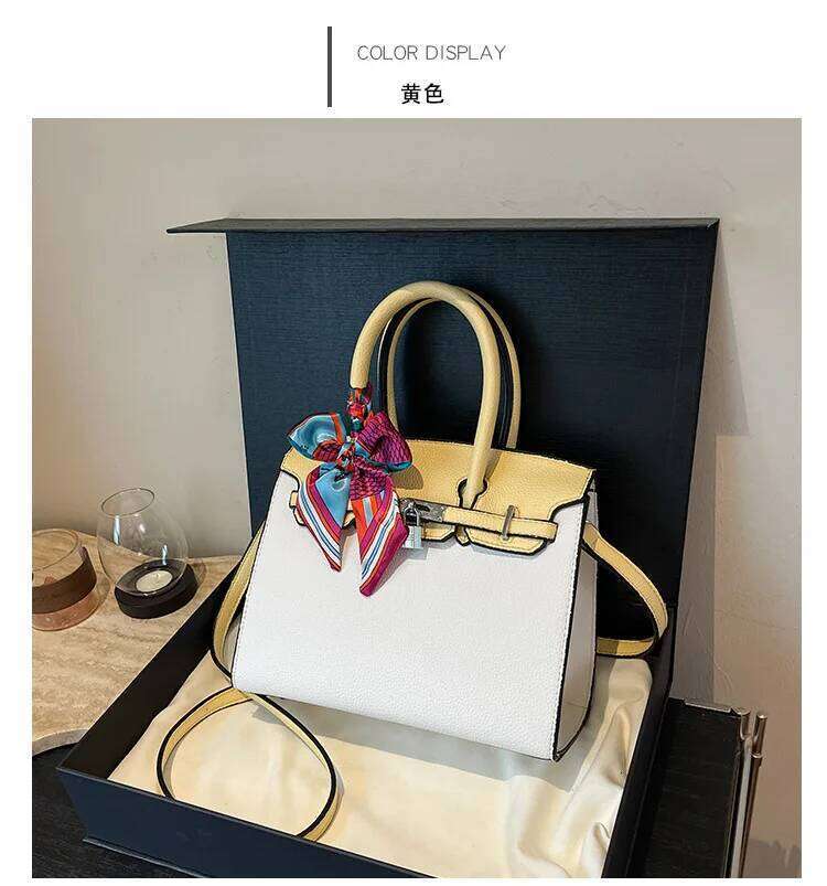 Women's Vintage Shoulder Bag - Oversized Messenger Purse, Fashionable Retro Design & Unique Color Blend