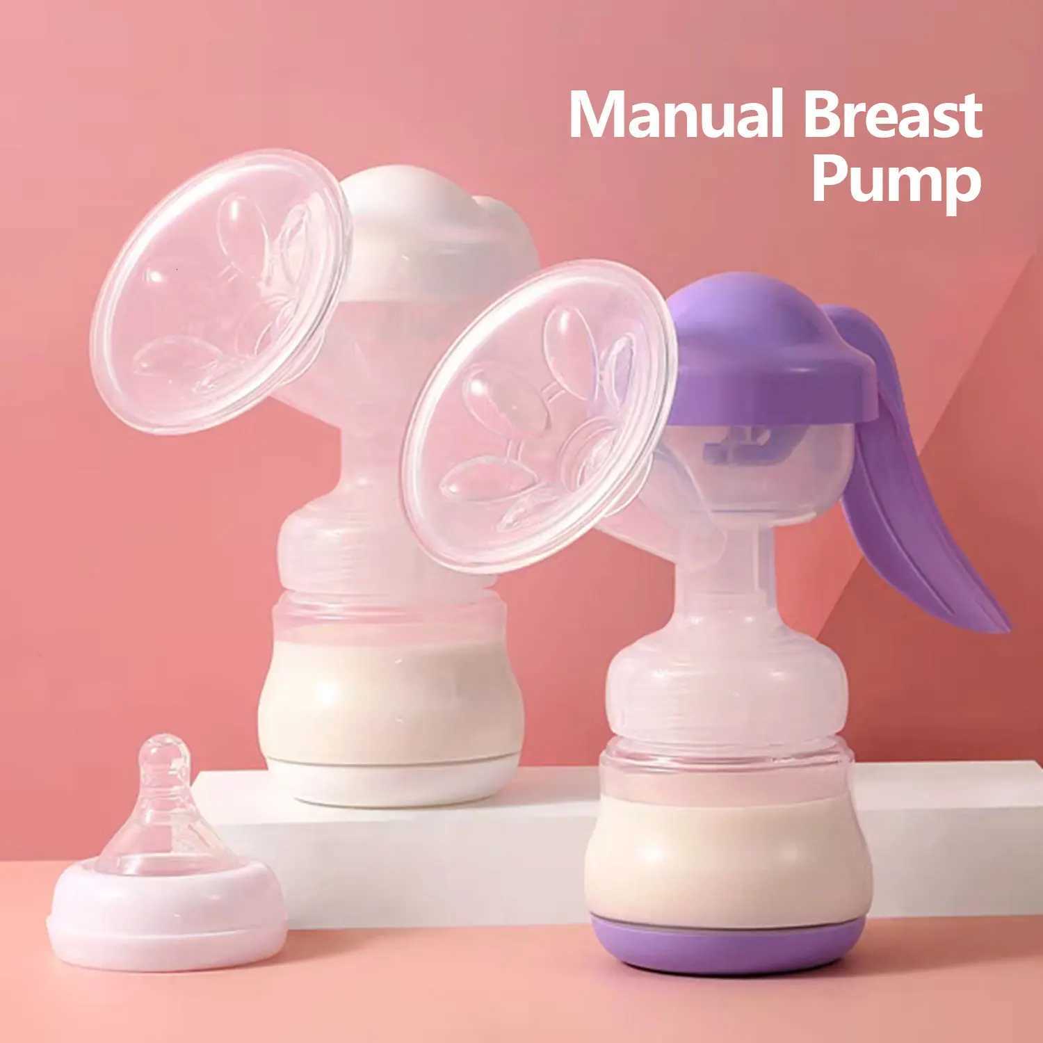 2-in-1 manual breast pump maternity products large suction with pacifier food-grade PP material X250724
