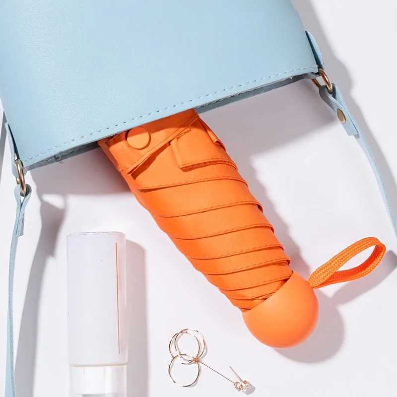 Compact Travel Mini Umbrella UV Protection Capsule Umbrella 5 Fold Ultra Lightweight Sunshade Umbrellas Portable Manual R250724