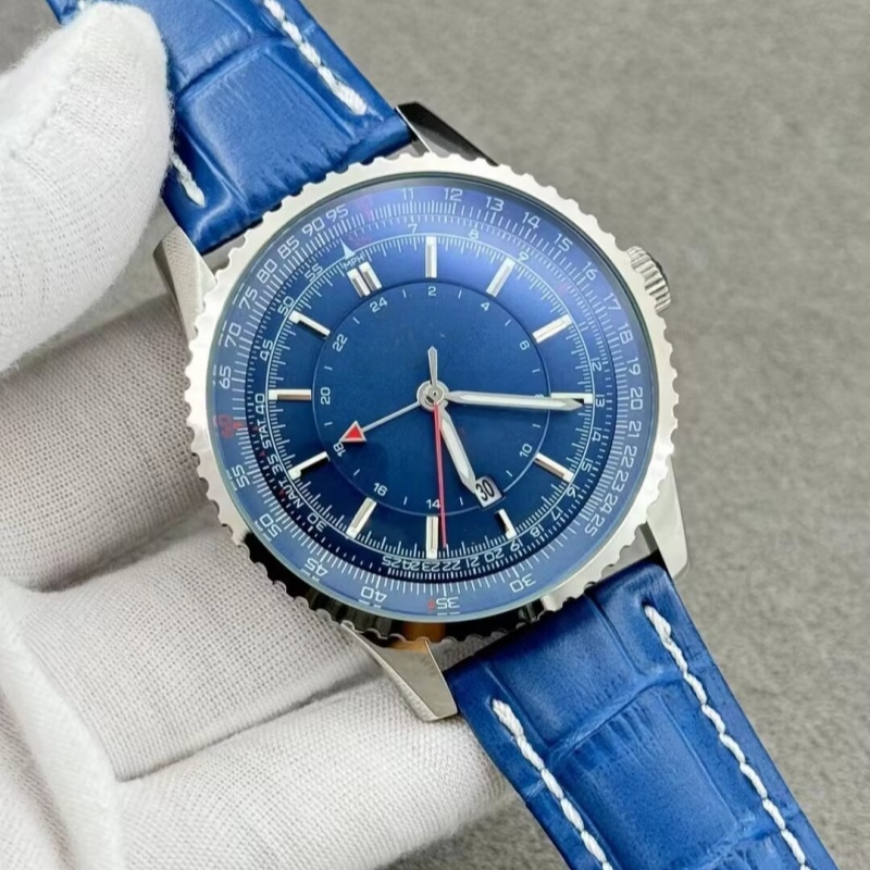 Watches Mens Watch Automatic Mechanical 42MM Stainless Steel And Leather Belt Business Wristwatches for Men Fashion Wristwatch Gift