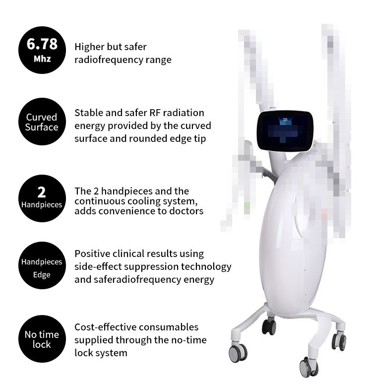 2025 Professional Volnemeer Face Lifting Machine Wrinkle Removal Machine Skin Care Beauty Instrument 6.78mhz Monopolar Radio Face Lift
