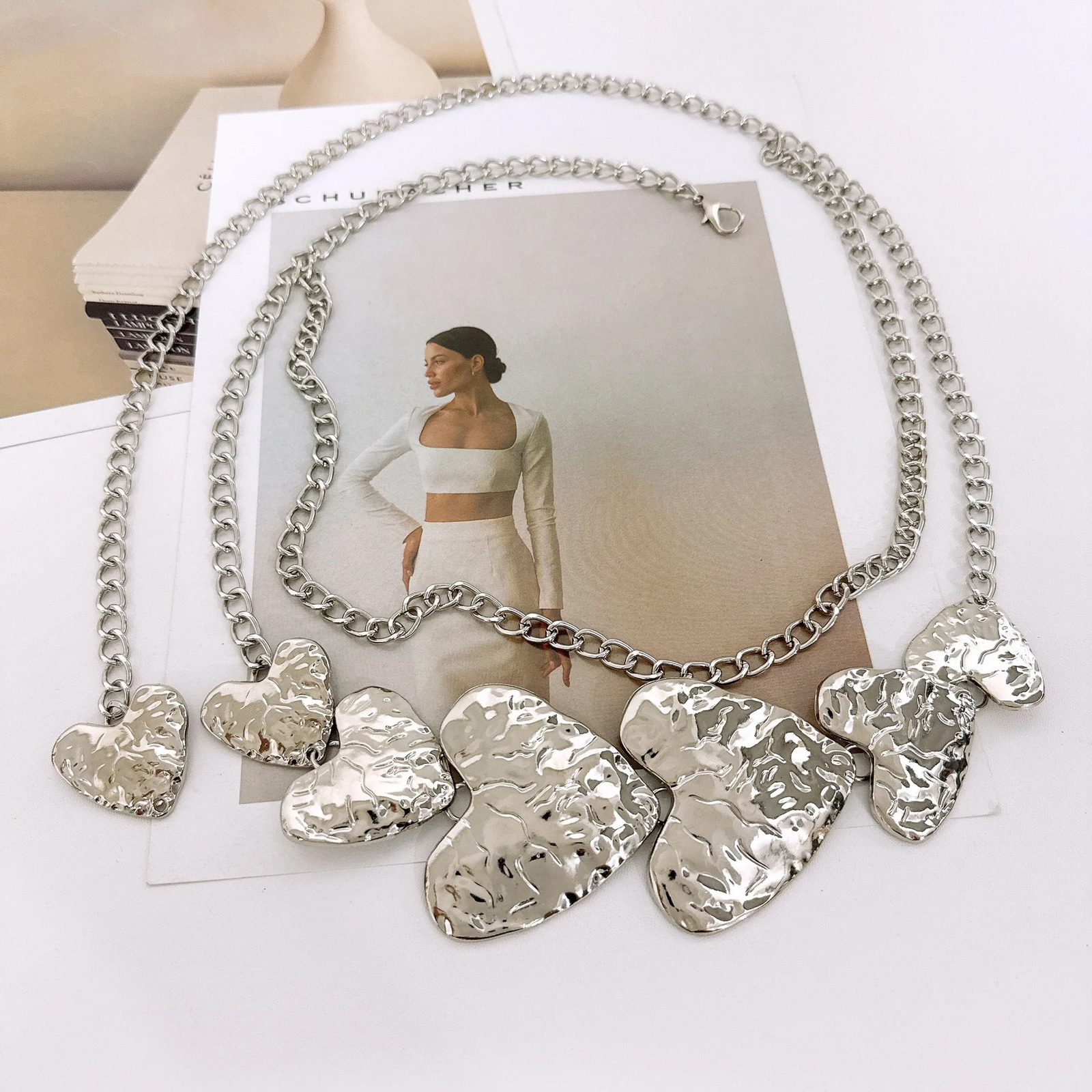 Gothic Waist Belt Chain Party Costume Stylish Metallic Cowboy Jewelry for Jeans Body Jewelry for Women Girls 250722