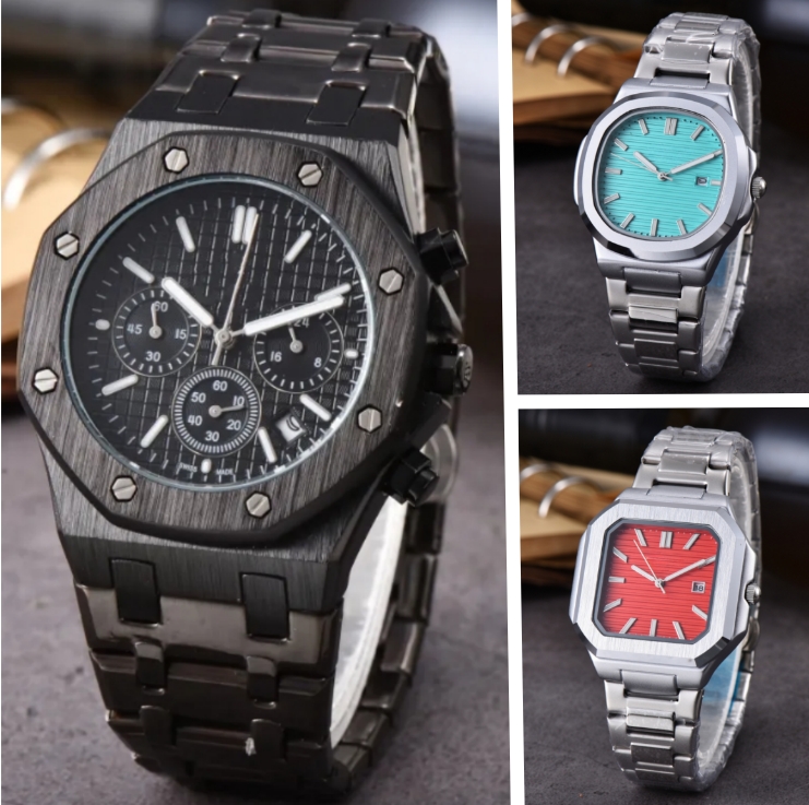 Man APWatchs audemares Watch pidgetly Offshore Swiss Movement 43mm Luxury Chronograph Watches Man Metal Band Luminous Water Resistant Designer Wristwatch Gifts