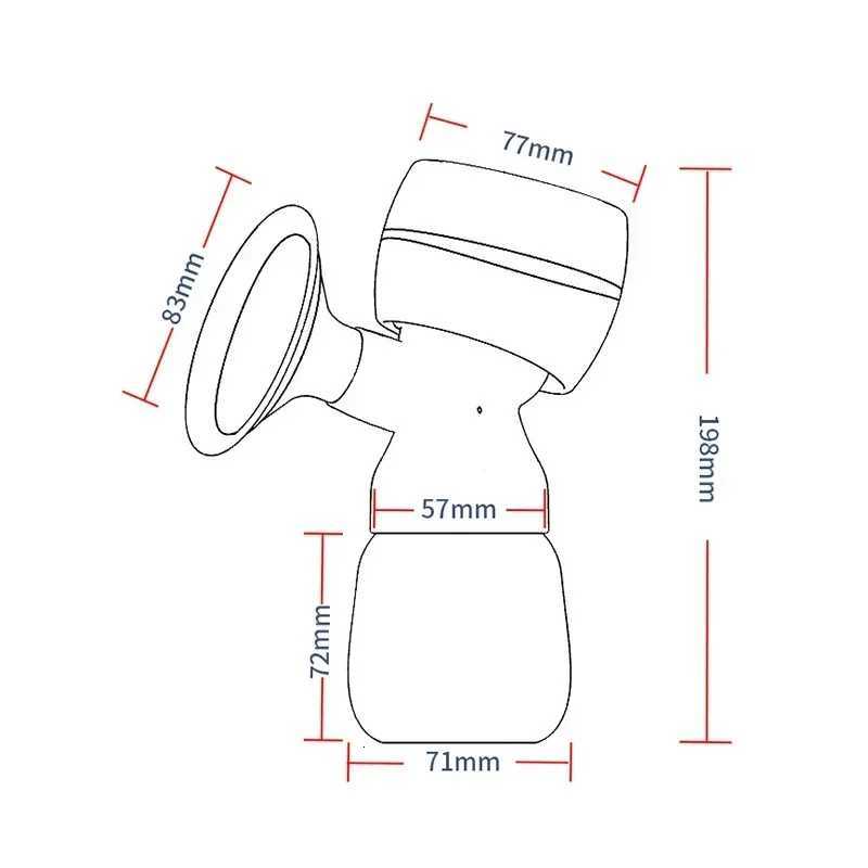 Portable Electric Breast Pump Breast Pump with LED Screen Milk Puller for Breastfeeding Low Noise 180ml Milk Bottle BPA-free X2507241
