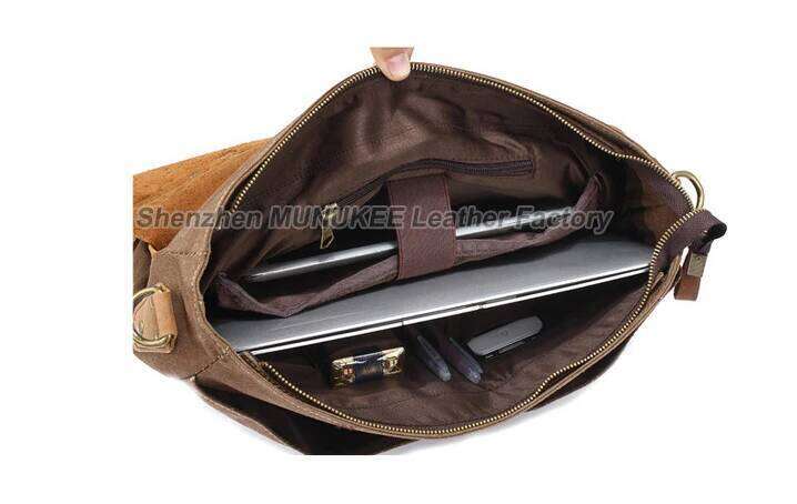 2020 Vintage Military Leather Men's Messenger Canvas Shoulder For Men Crossbody Bag Sling Tote Handbag Satchel