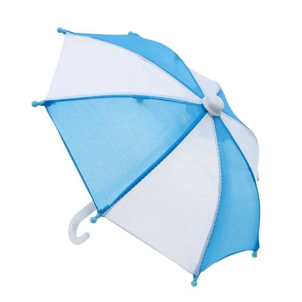 18 Inch/43CM Toy Kids Rainbow Colors Mini Rain Gear Colorful Doll Umbrella Color Matching Patch Dollhouse Accessories R250724
