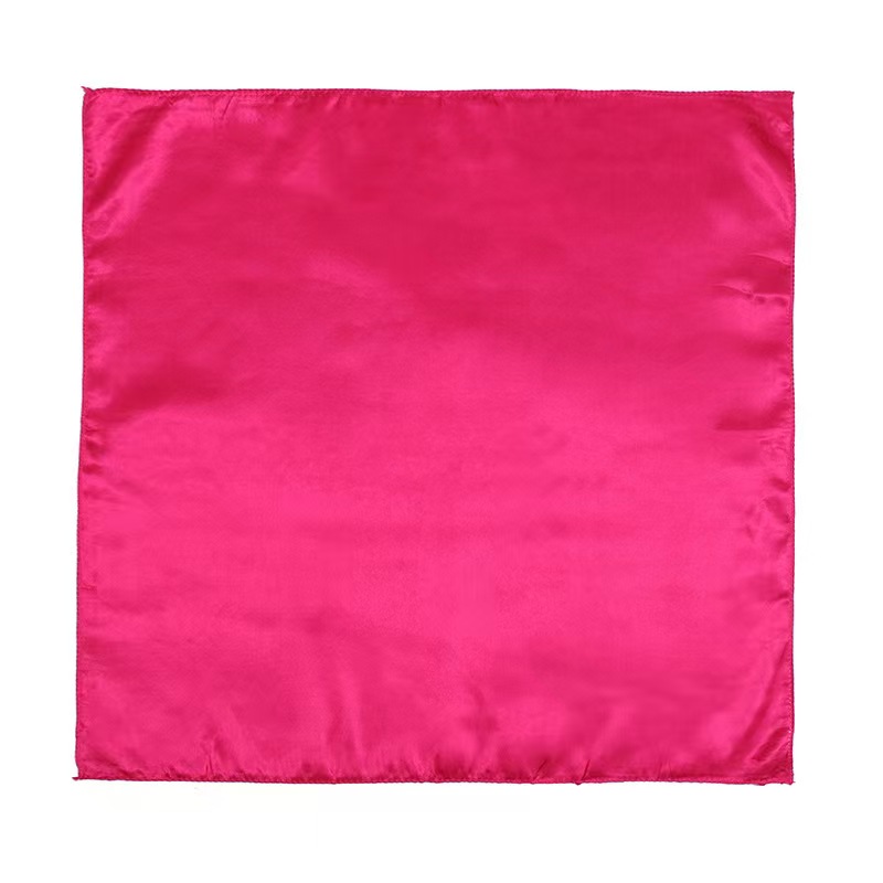 T1297 Spring solid color small square scarf simple all-match silk scarf fruit color scarf