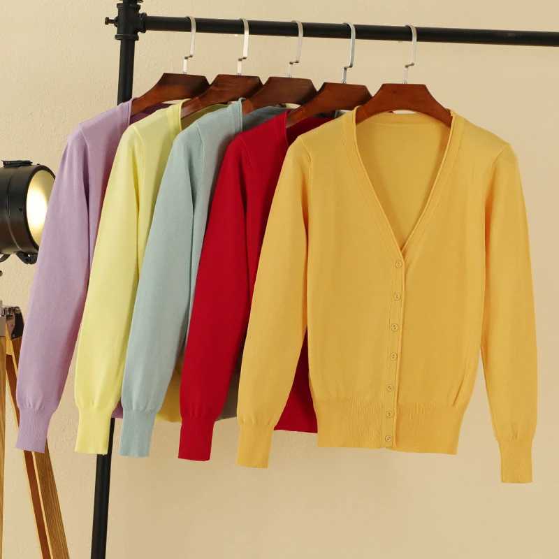 Black Cropped Cardigan Female Clothing Blouses Womens Coat Spring 2025 Long Sleeve Top Korean Fashion Knitted Sweater X250724