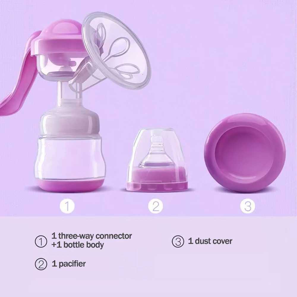 2-in-1 manual breast pump maternity products large suction with pacifier food-grade PP material X250724