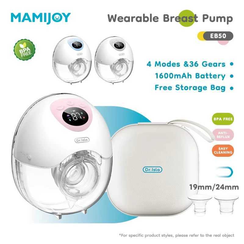 MamiJoy Wearable Electric Breast Milk Extractor with 4 Modes 36 Suction Levels Hands Free Breast Pumps Milk Collector with Travel Bag X250724
