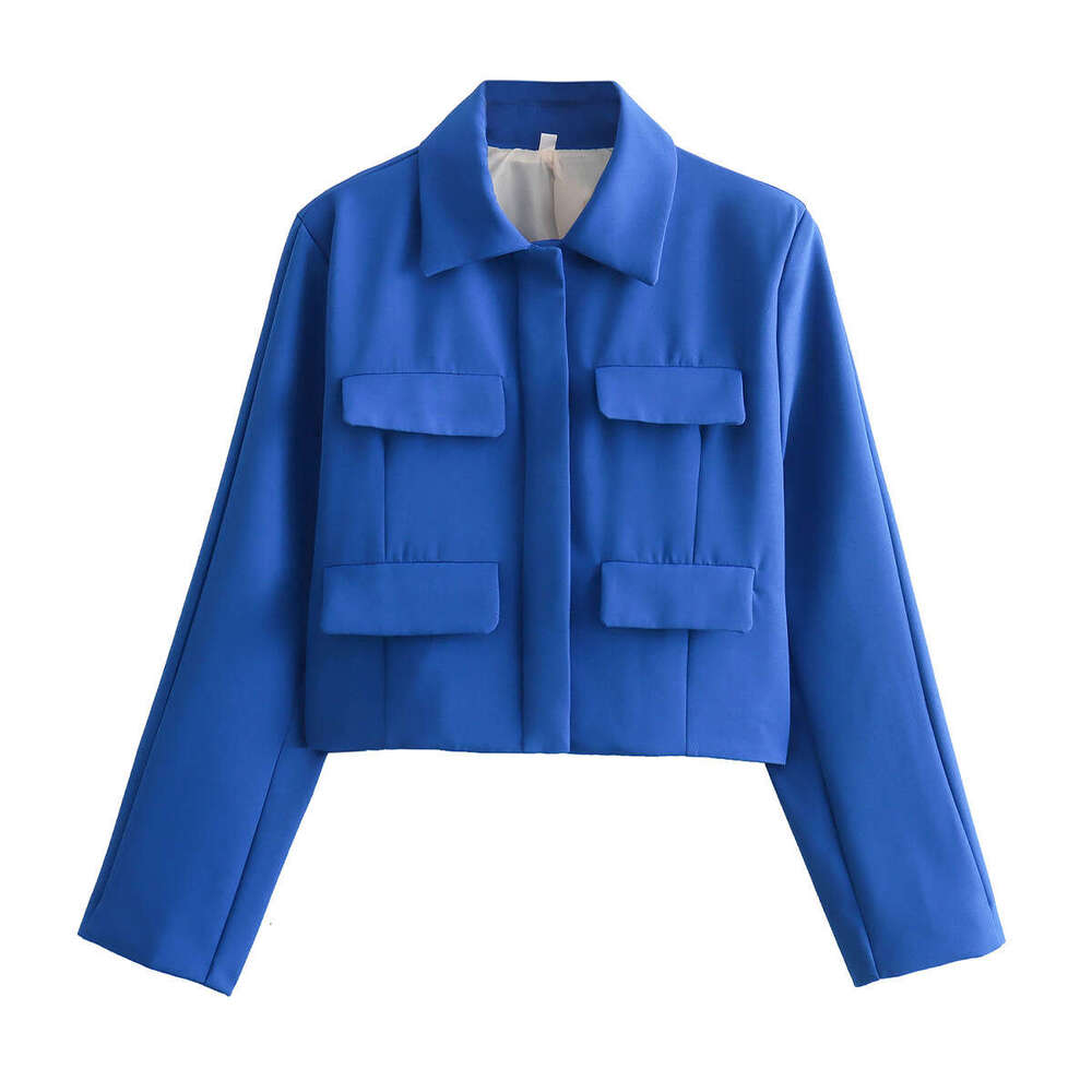 TRAFZA Fashion Spring New Style Casual Loose Short Blazer B5