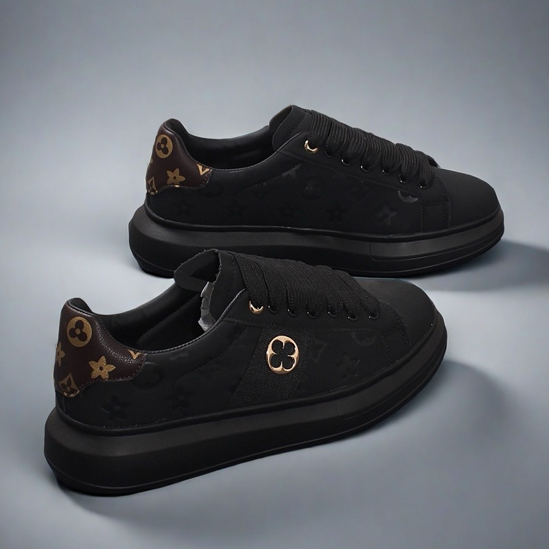Designer Shoes: New fashionable couple's white sneakers, sports trendy thick-soled, anti-slip, lightweight and casual shoes, Free shipping