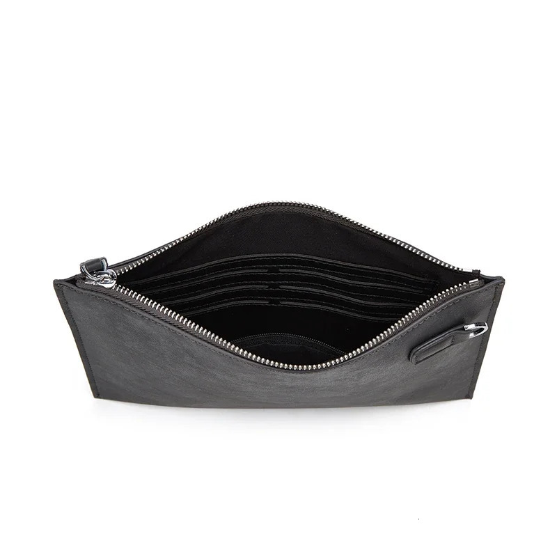 Vintage Brown PU Leather Clutch Bag for Men 250723