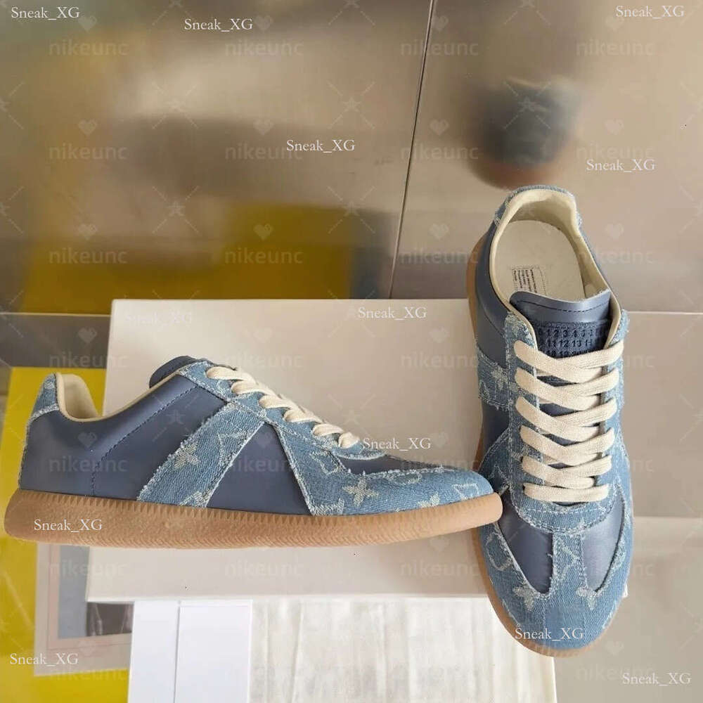 designer Shoes Sneakers replicaing german MM6 army gum gats Trainer paint Trainers gat Sneaker black grey white painter nude patent brown nutmeg Womens Mens 8f3