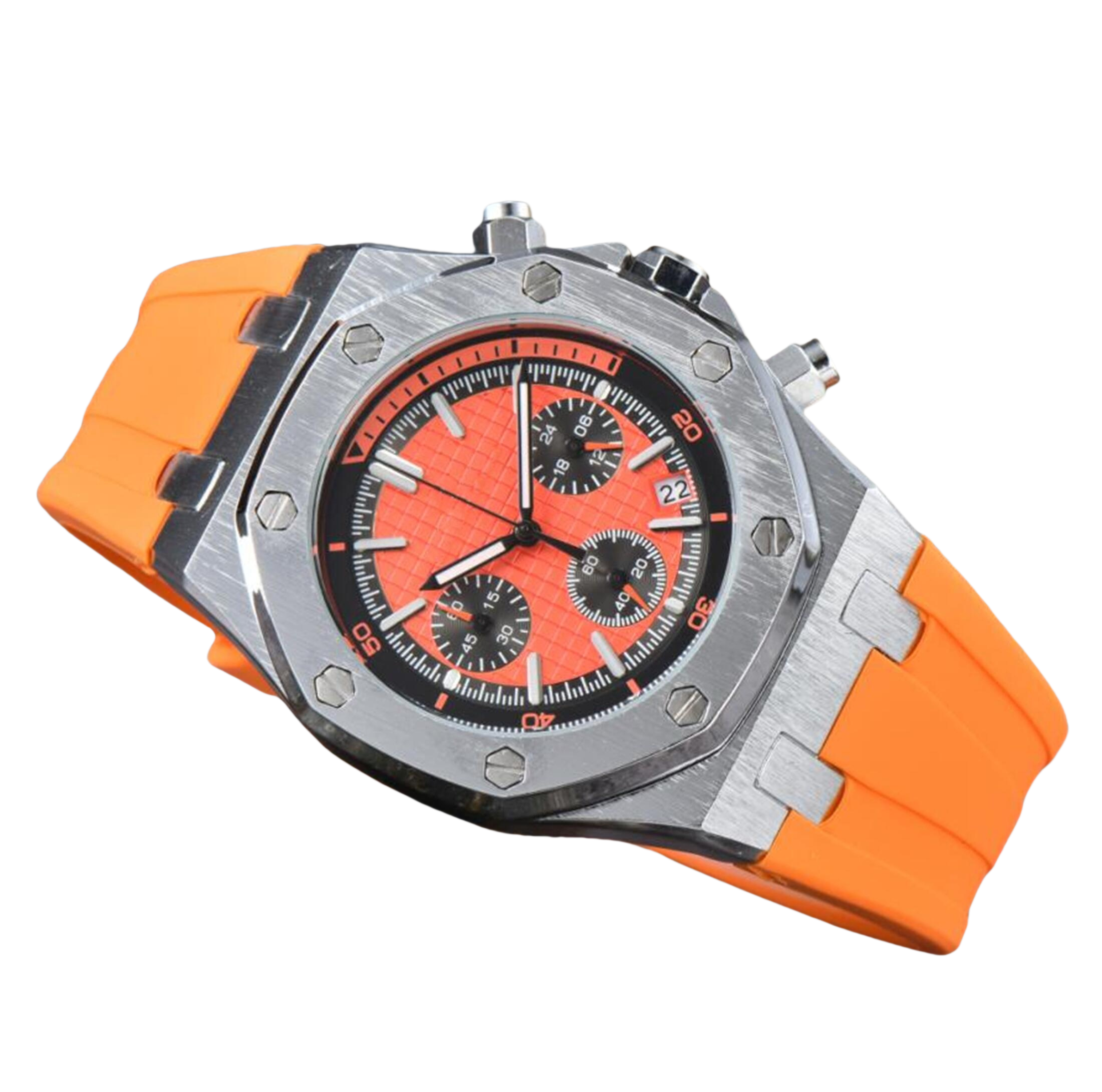 Mens watch designer luxury High quality APity quartz watches oakity hexagon bezel man lady brand wristwatch Fashion Rubber strap Sports Wristwatches #235